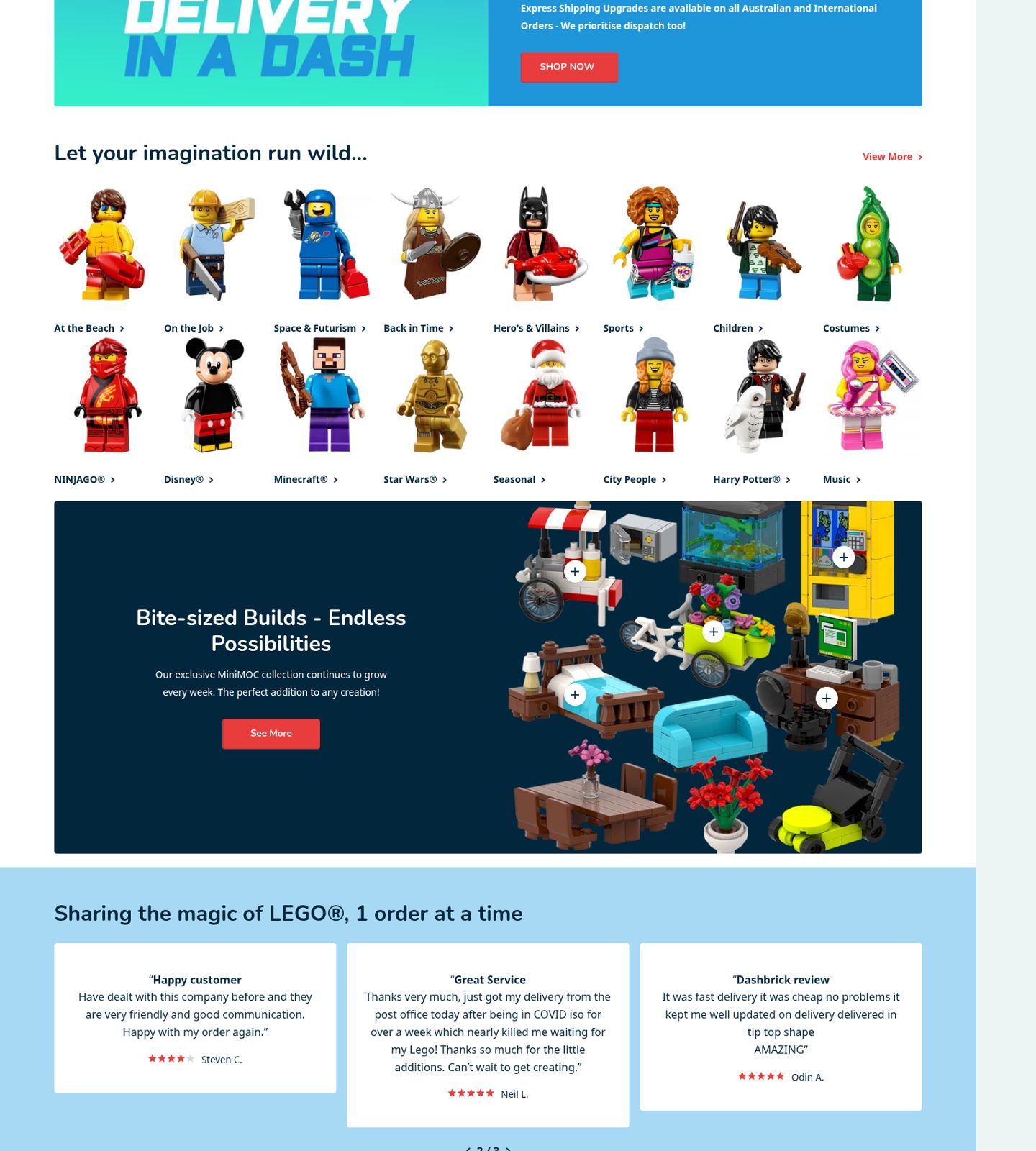 Dashbrick page