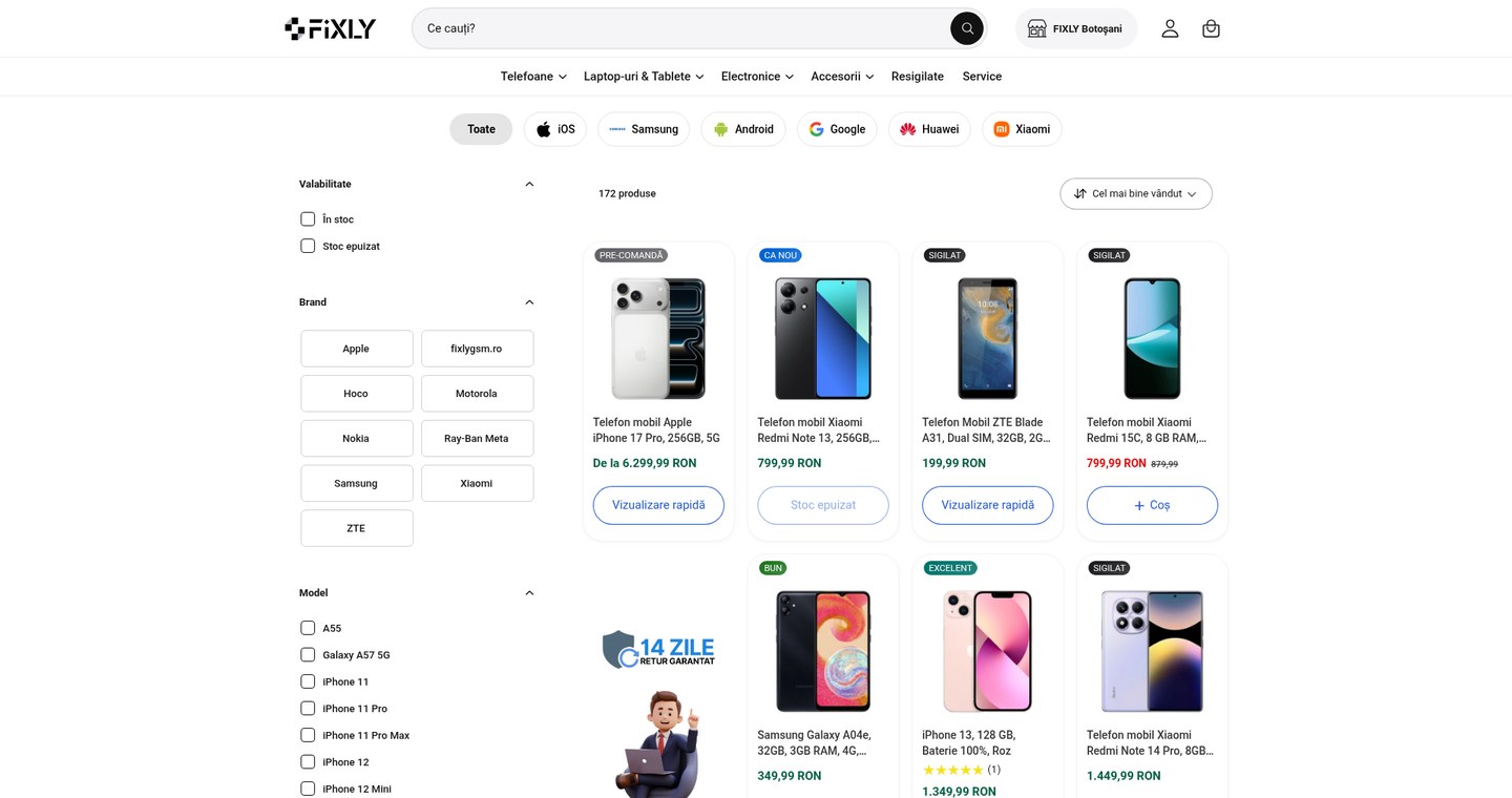 Fixly GSM page